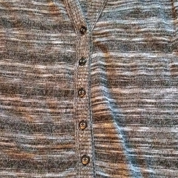 Dex Gray Marled Button Cardigan Small EUC - Picture 4 of 4